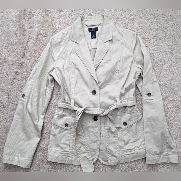 Brooks Brothers Trench Blazer Jacket size 2 - Picture 1 of 6